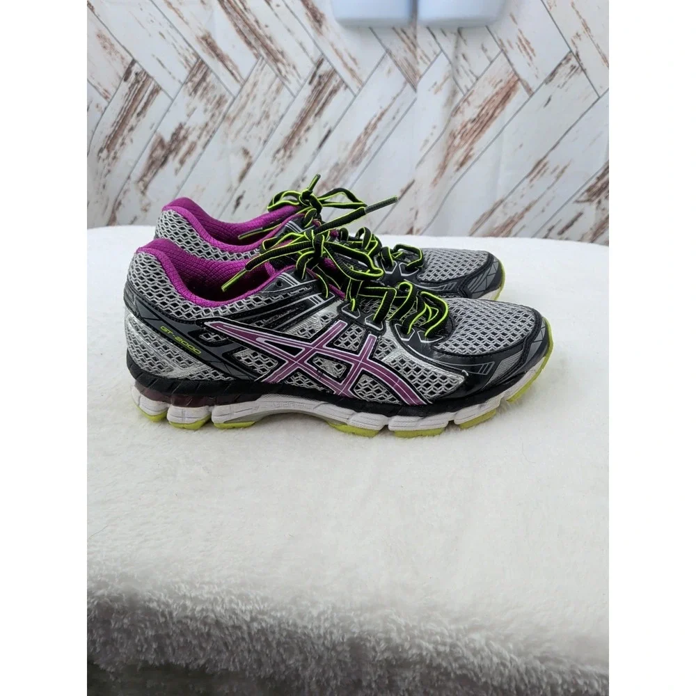 ASICS GT-2000 T3P8N Running Walking Sneakers Shoes Silver Purple